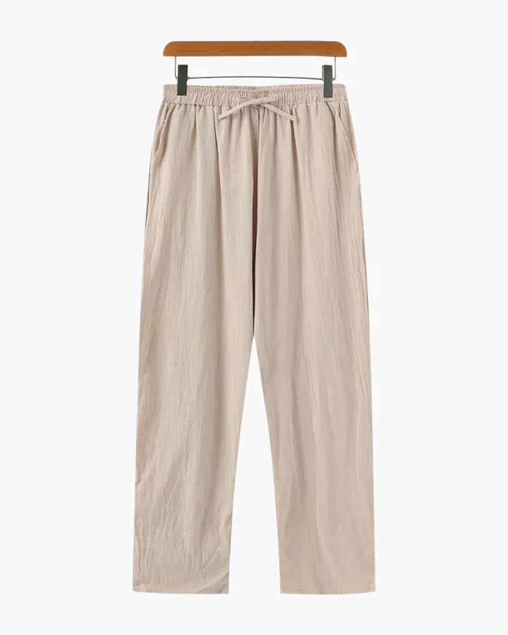 Leipzig | Pantalone in Lino, Stile Rilassato